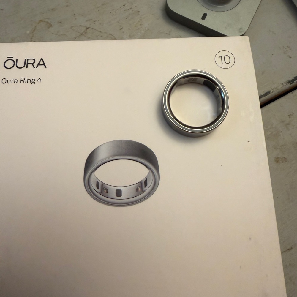 Oura Ring 4 in Metallic Silver